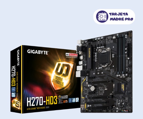 Tarjeta madre para Core i7 7700: diseñada para un rendimiento sólido 4 GIGABYTE GA-H270-HD3