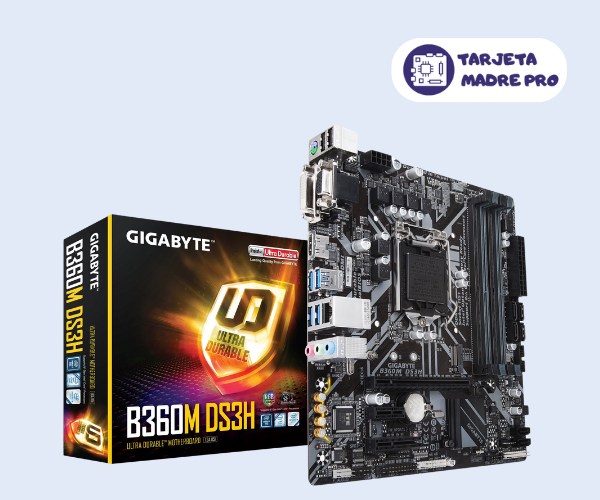 Tarjeta madre para i5 8400: estabilidad y confiabilidad para tu sistema 4 Gigabyte B360M DS3H Micro ATX