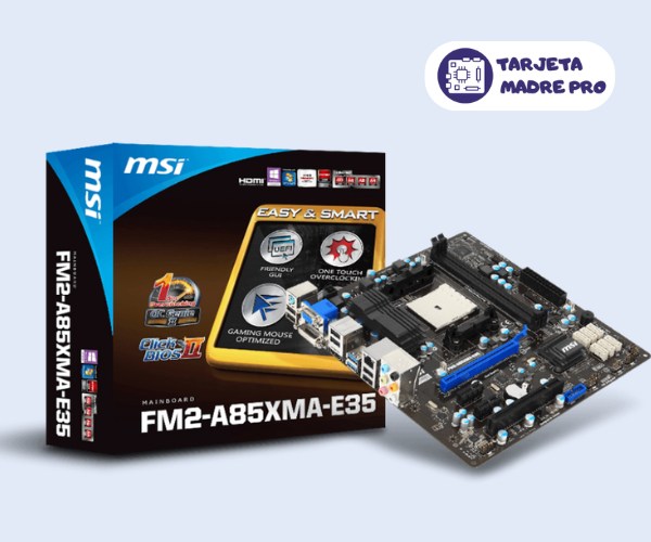 Tarjeta madre para AMD FX 9590: potencia y compatibilidad aseguradas 3 MSI FM2-A85XMA-E35