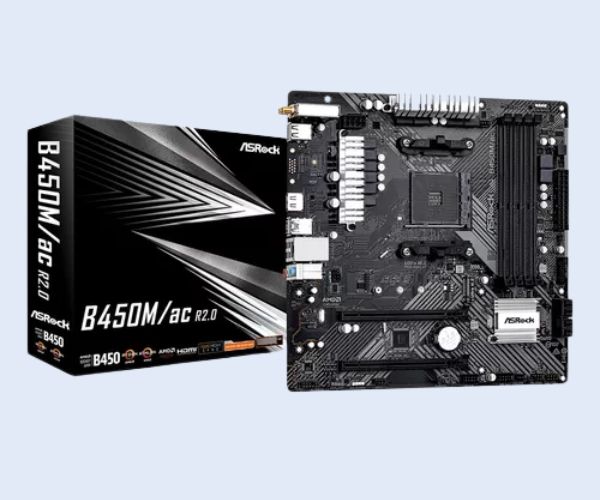 placa madre asrock b450m